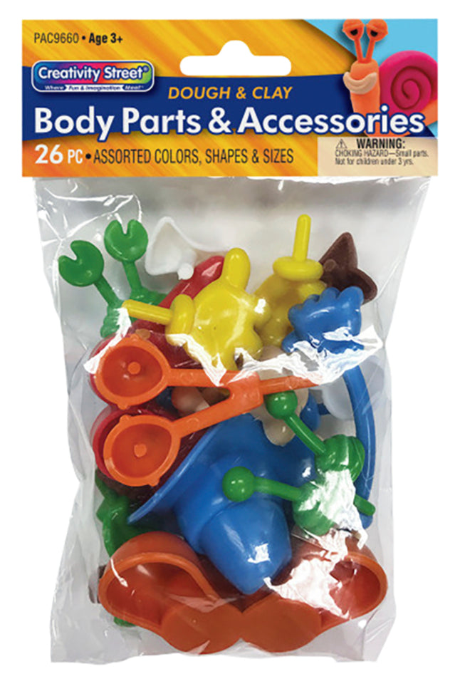 Creativity Street Body Part Accessories Set For Dough And Clay