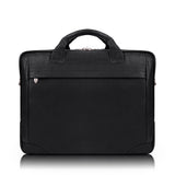 S Series | BRONZEVILLE | 15 Medium Leather Laptop & Tablet Briefcase Black