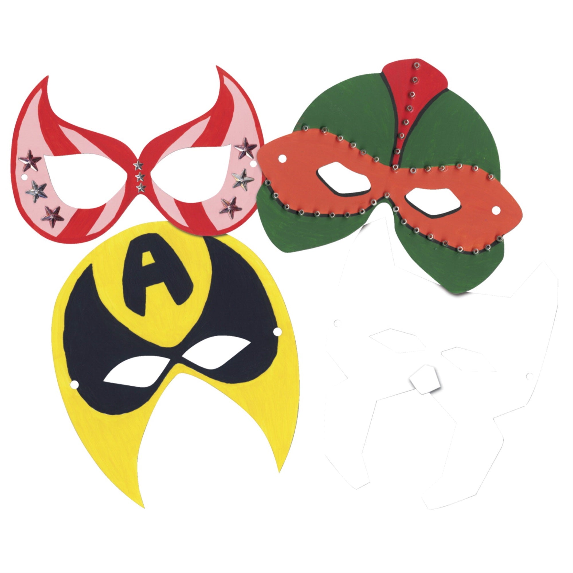Roylco Superhero Masks, Set Of 24