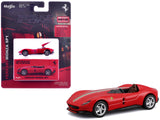 Ferrari Monza SP1 Red with Italian Flag Stripes Speed Icons Series 1/64 Diecast Model Car by Maisto