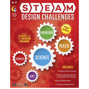 Creative Teaching Press Steam Design Challenges Resource Book, Grade K