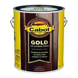 1594795 Deck Vrnsh Mnltmahgny Gl Cabot Gold Transparent Satin Moonlit Mahogany Oil-Based Alkyd Stain 1 Gal (Pack Of 4)