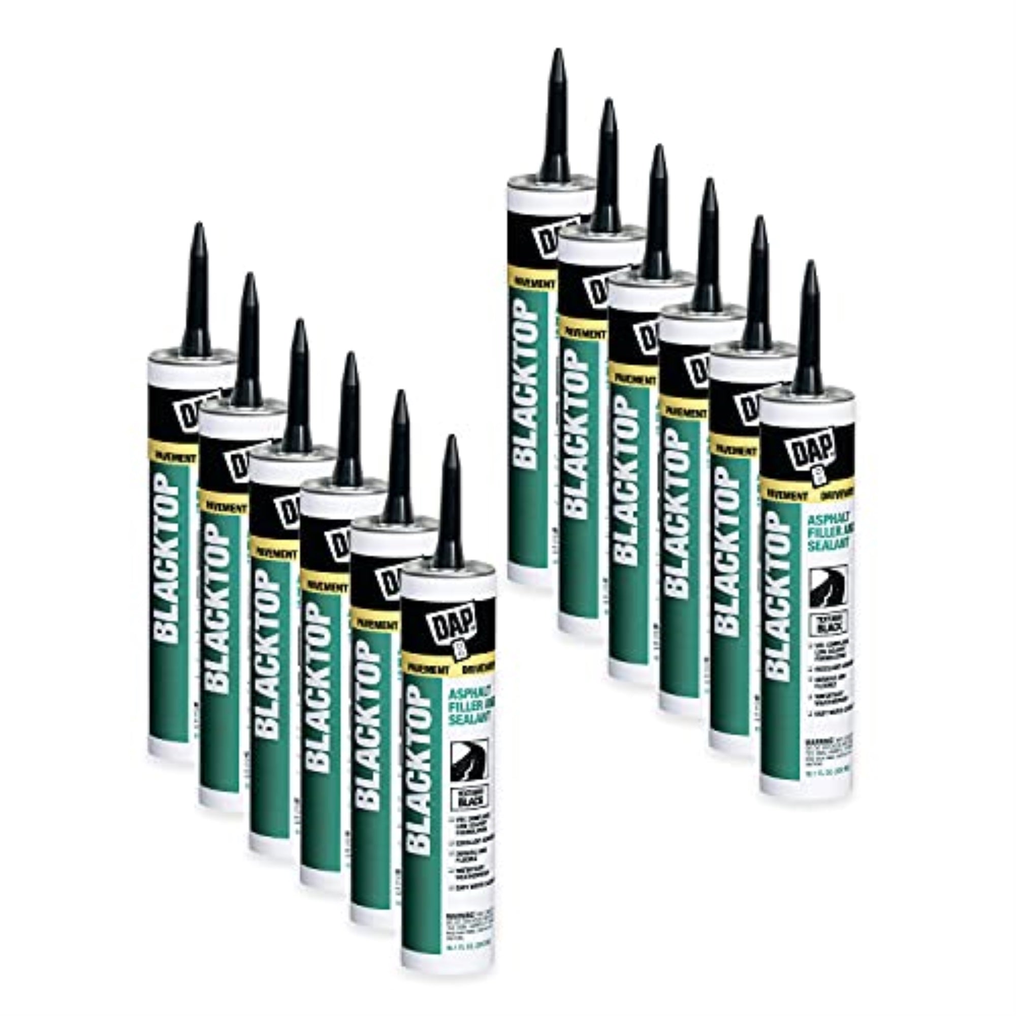 1597699 Asphalt Fillr 10.1Oz Voc Dap Blacktop Black Synthetic Asphalt/Rubber Asphalt Sealant 10.1 Oz (Pack Of 12)