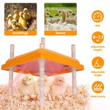 15W Chicken Brooder Heater with Adjustable Height Angle Max 131℉