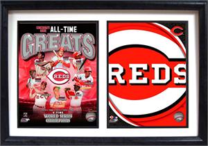 12X18 Double Frame - Cincinnati Reds Greats