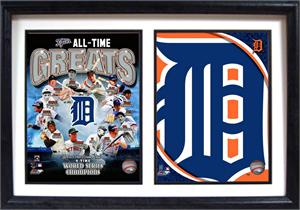 12X18 Double Frame - Detroit Tigers Greats