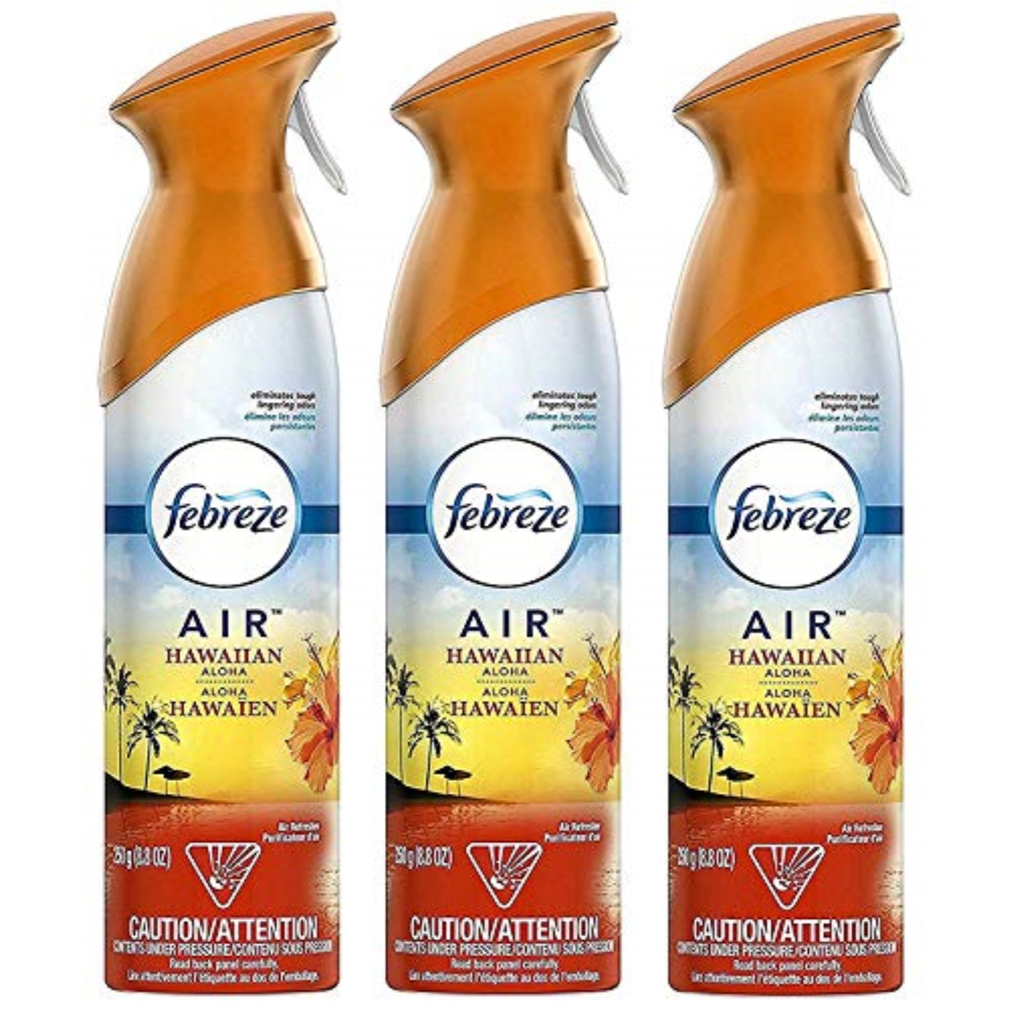1607019 Febreze Hawaiian 8.8Oz Febreze Air Hawaiian Aloha Scent Air Freshener 8.8 Oz Aerosol (Pack Of 6)