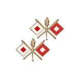 Army Signal Office Branch STA-BRITE® Pin-on (pair)