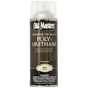 1626704 Poly Spray Satin 12.8Oz Old Masters Satin Clear Oil-Based Polyurethane Spray 12.8 Oz (Pack Of 6)