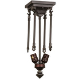 16H Oil Rubbed Bronze 2 Lt Semi-Flushmount Hardware