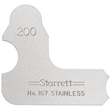167-200 Individual Radius Gage