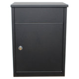 Allux Series Mailboxes Allux 500 (Wall Mount Mail/Parcel Box) In Black Color