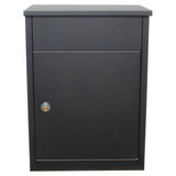 Allux Series Mailboxes Allux 500 (Wall Mount Mail/Parcel Box) In Black Color