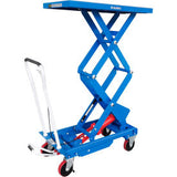 Global Industrial Mobile Double Scissor Lift Table 39 X 20 Platform 1100 Lb. Cap.