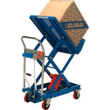Global Industrial Mobile Lift & Tilt Scissor Lift Table 400 Lb. Cap. - 29 X 19 Platform