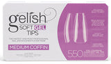 Gelish - Full Cover Soft Gel Tips - Medium Coffin 550pc