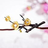 Flower Pin with Pearl