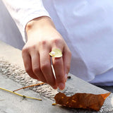 Pearl Leaf Ring