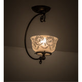 7W Revival Gas Reproduction Semi-Flushmount