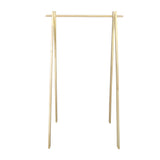 Solid Wood No Tool Assembly Collapsible Aesthetic Clothing Garment Rack