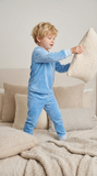 Striped cuff pajamas - velour