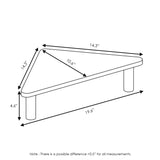 Furinno Turn-N-Tube Corner Monitor Riser Stand, Espresso/Black