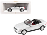 1996 MercedesBenz SLK Convertible Brilliant Silver Metallic 1/18 Diecast Model Car by Norev
