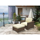 Studio Shine Collection Modular Armchair Ottoman Set