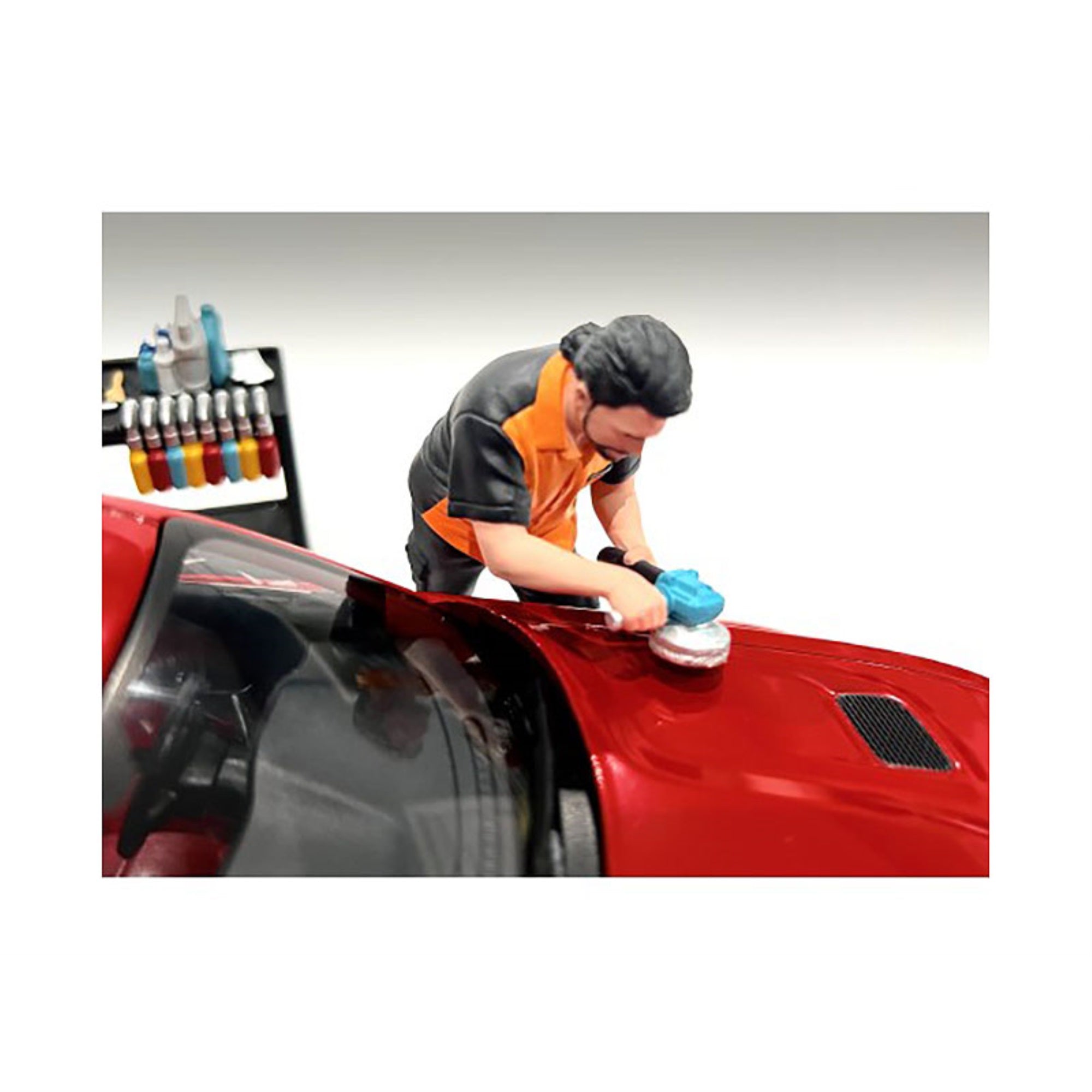 'Detail Masters'' Figure 4 (Buff & Wax) For 1/18 Scale Models By American Diorama