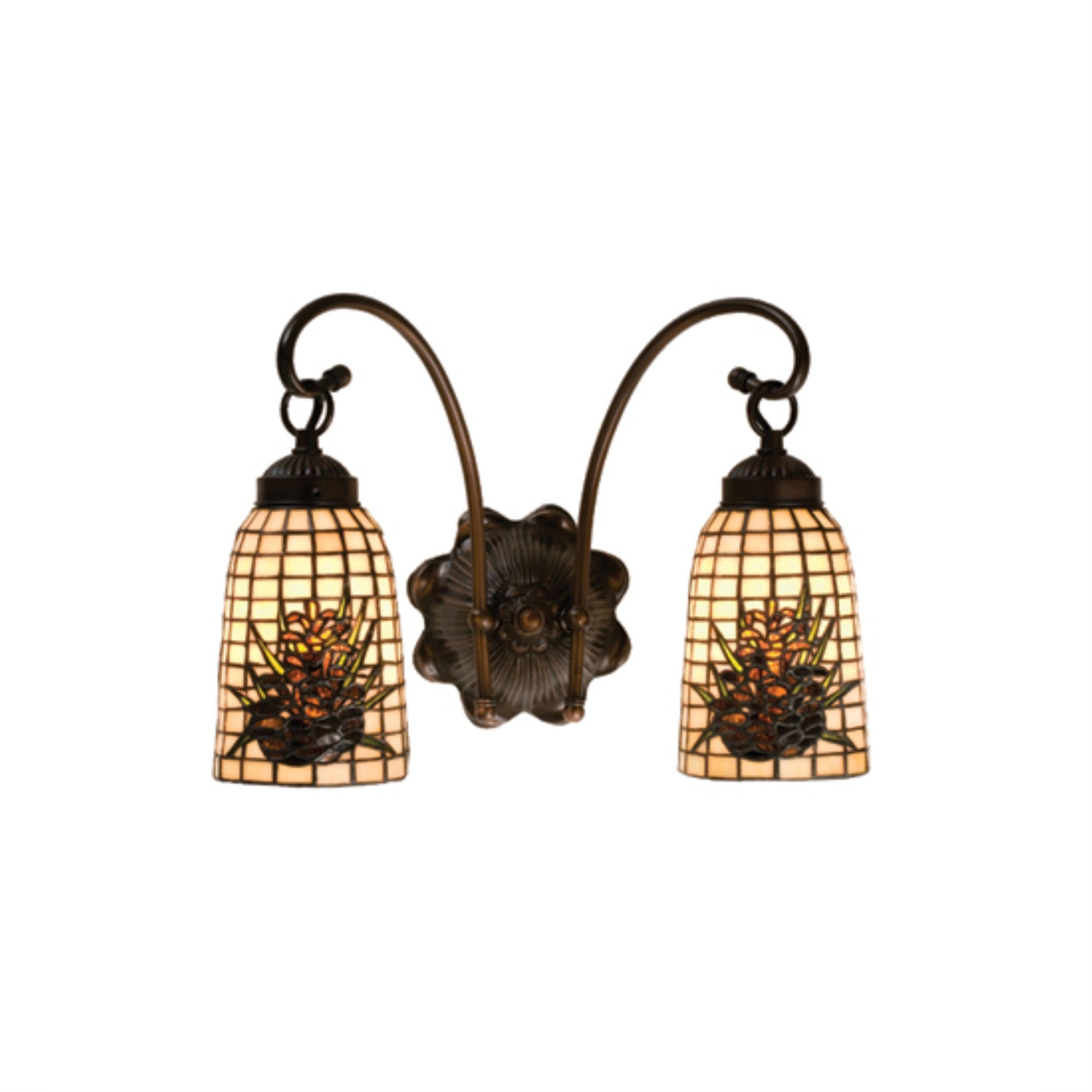 14.5W Pine Barons 2 Lt Wall Sconce