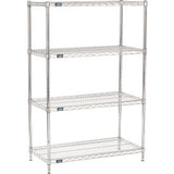 Nexel® 4 Shelf Chrome Wire Shelving Unit Starter 36W X 18D X 63H