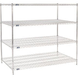 Nexel® 4 Shelf Chrome Wire Shelving Unit Starter 60W X 36D X 63H