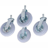 Nexel® Stem Casters Set Of (4) 8 X 2.80 Full Pneumatic 1200 Lb. Capacity