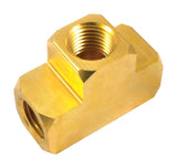 BRASS TEE 1/4FEMALE BRS (Pack of 1)