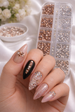Queen - Clear and Rose Gold Rhinestones - Stones08