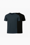 Buki Cinqo Tech Tee 2-Pack - Blue Night/Black