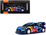 Ford Puma Rally1 #7 PierreLouis Loubet Nicolas Gilsoul Rally Sweden (2023) 1/18 Diecast Model Car by IXO Models