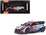 Hyundai i20 N Rally1 #11 Thierry Neuville Martijn Wydaeghe Winner Rallye MonteCarlo (2024) 1/18 Diecast Model Car by IXO Mo
