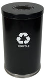 18Rtbk-1H-Vv Ergode Emoti-Can | Stylish & Functional Single Stream Recycling & Waste Container | Stainless Steel Bottom Band | L