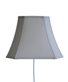 16"W Floating Shade Plug-In Wall Light Eggshell