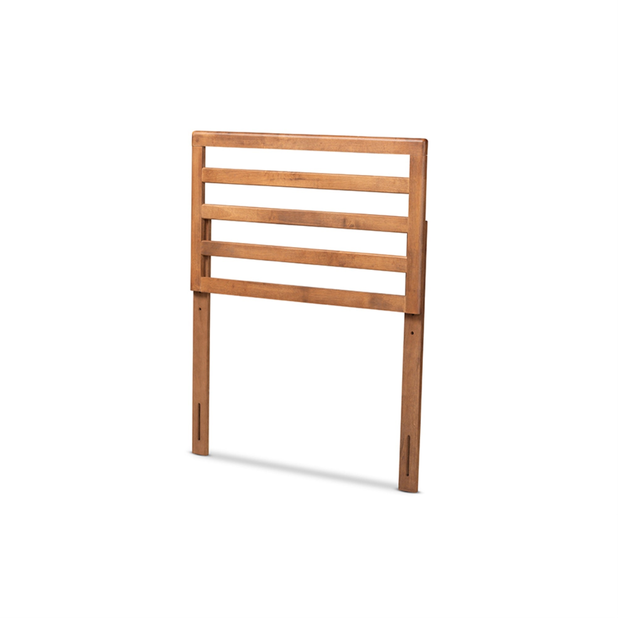 Baxton Studio Akemi Modern And Contemporary Ash Walnut Finished Wood Twin Size Headboard