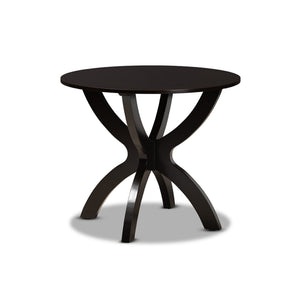 Baxton Studio Anila Modern And Contemporary Two-Tone Dark Brown And Walnut Brown Finished Wood 5-Piece Dining Set