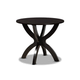 Baxton Studio Anila Modern And Contemporary Two-Tone Dark Brown And Walnut Brown Finished Wood 5-Piece Dining Set
