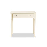 Baxton Studio Mahler Classic And Traditional White Finished Wood 1-Drawer Console Table