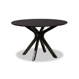 Baxton Studio Zora Modern And Contemporary Dark Brown Finished Wood 7-Piece Dining Set
