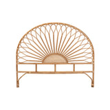 Baxton Studio Perenna Modern Bohemian Natural Rattan King Size Standalone Headboard