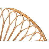 Baxton Studio Perenna Modern Bohemian Natural Rattan King Size Standalone Headboard