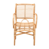 Bali & Pari Seminyak Modern Bohemian Natural Rattan Lounge Chair