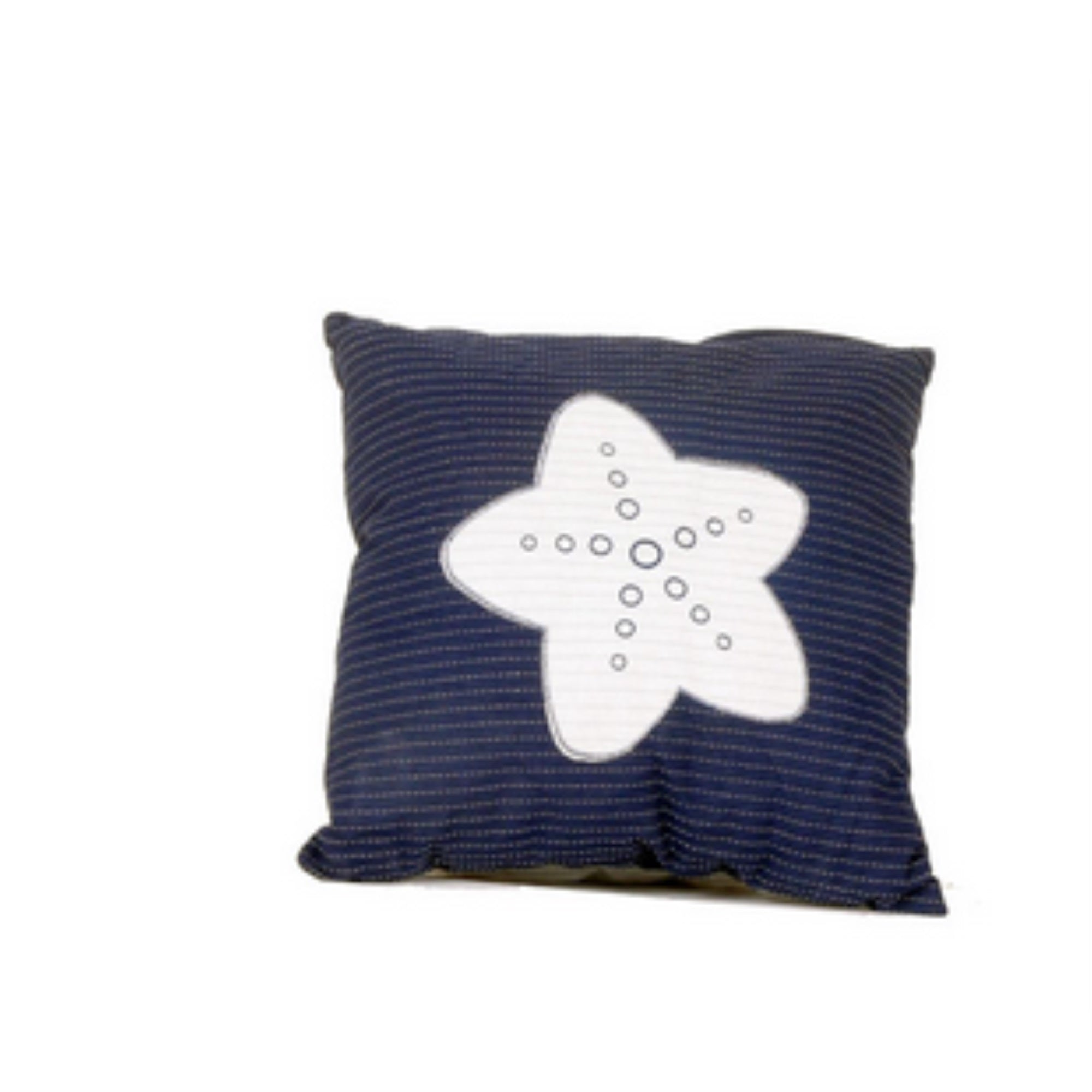 Anne Home - Blue Pillow White Star