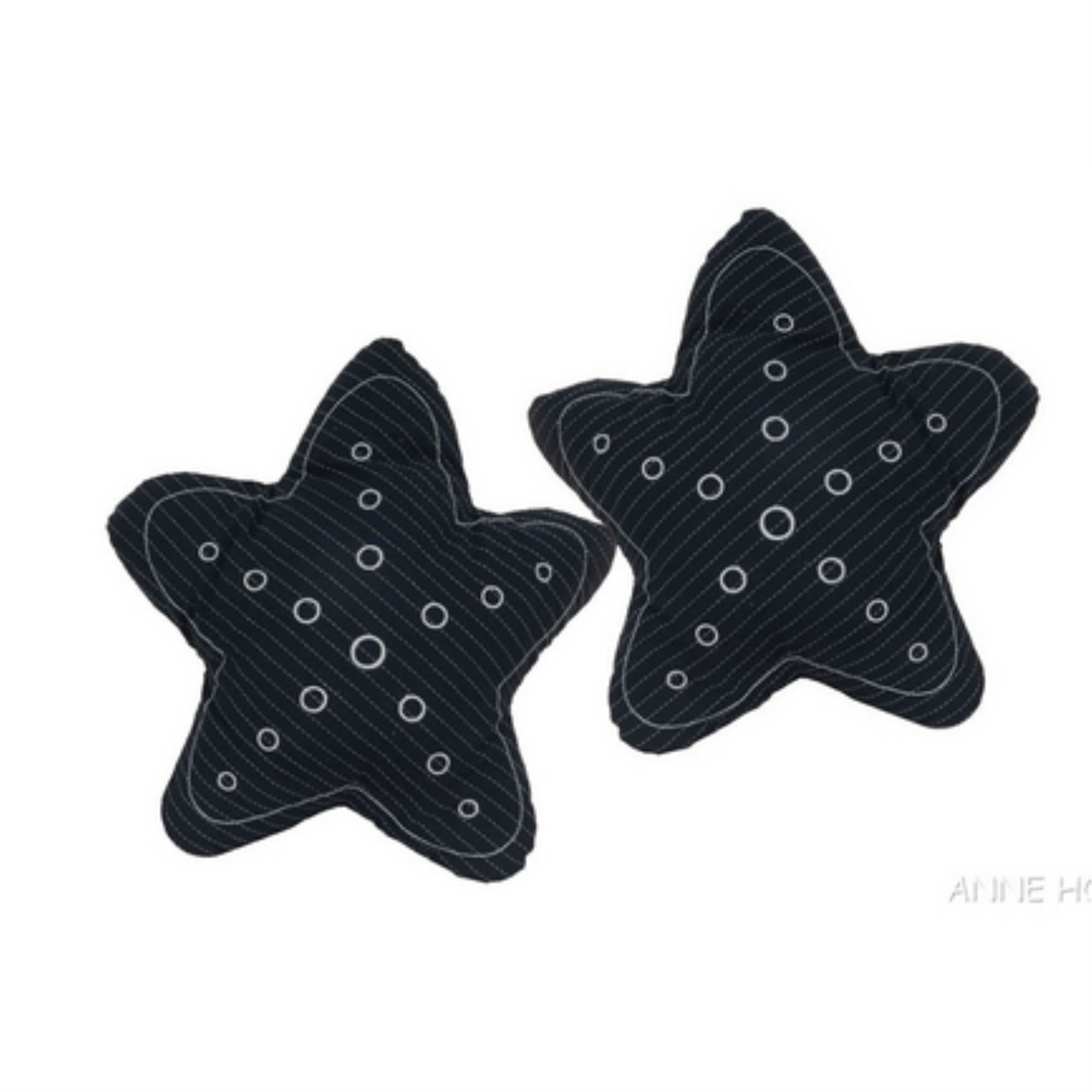 Anne Home - Set Of 2 Blue-Shaped Star Pillows